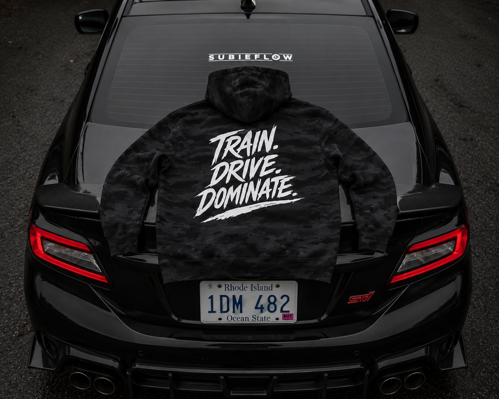 Train. Drive. Dominate. Heavyweight Hoodie