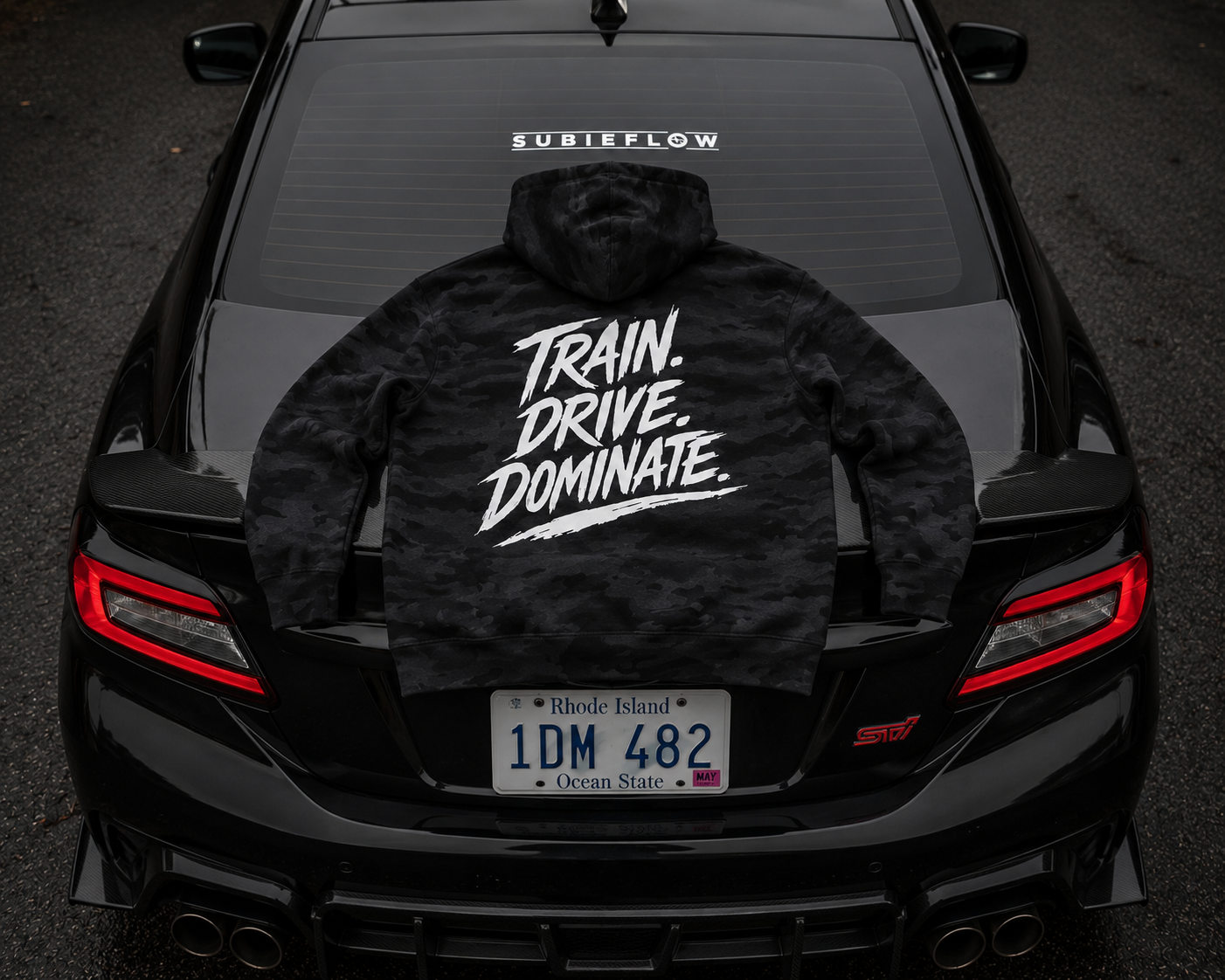 Train. Drive. Dominate. Heavyweight Hoodie